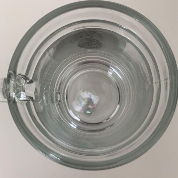 New York Giants NFL Beer Mug Clear Glass CH Engraved Initials Things Remembered - Picture 9 of 11